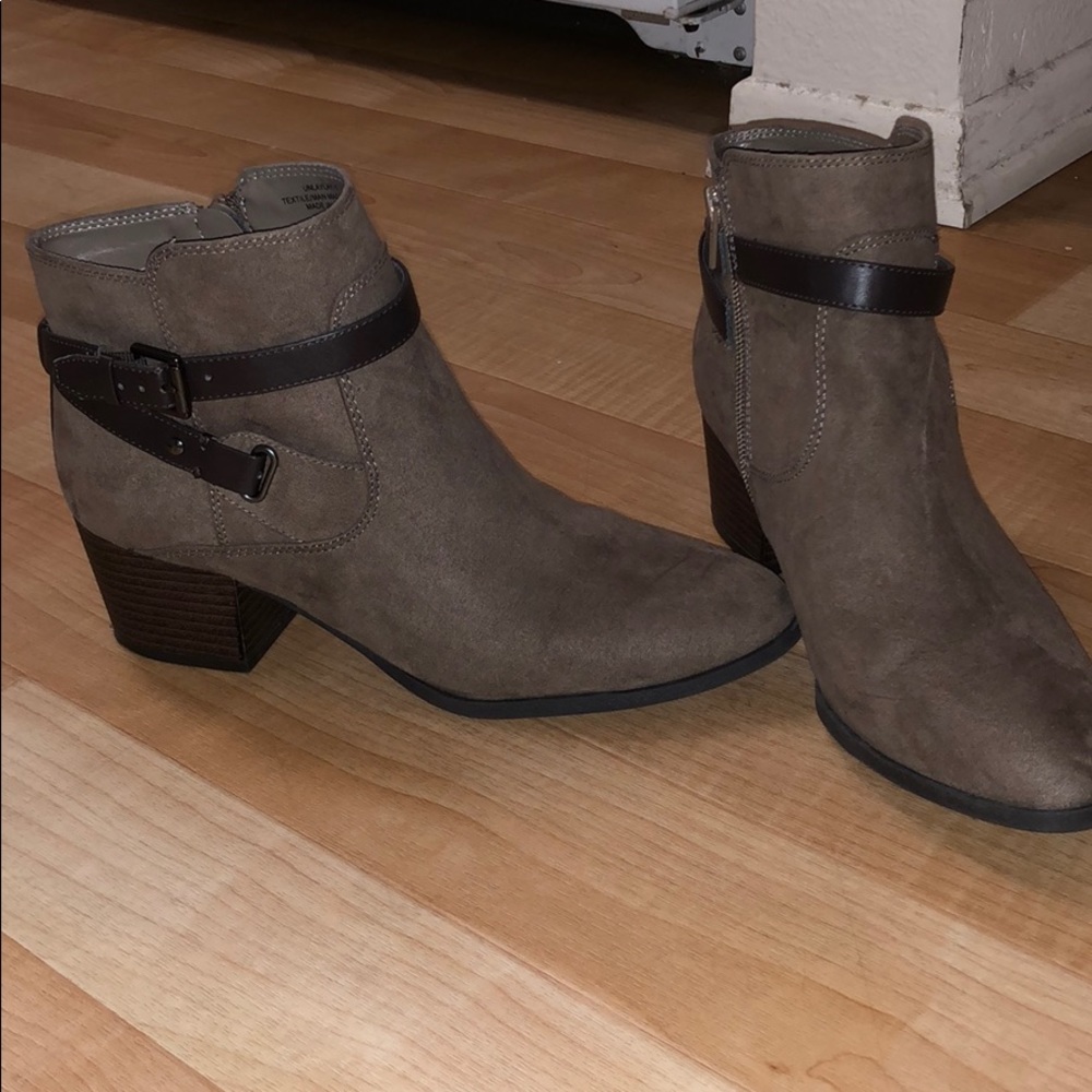Suede booties